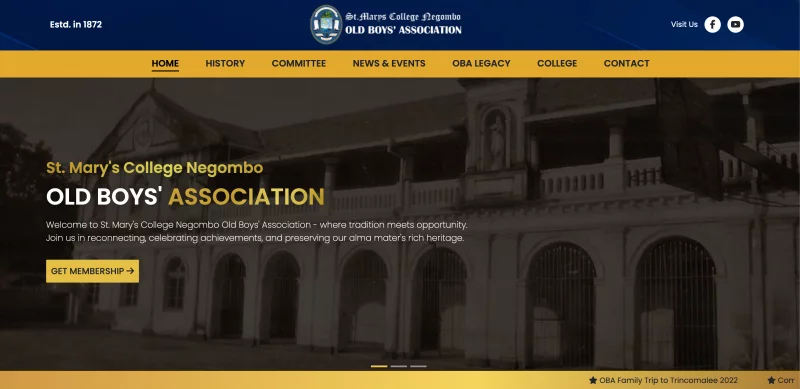 SMC OBA St Mary's College Negombo website homepage